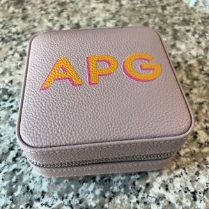 Mark & Graham Small Travel Jewelry Case, Lilac, Printed